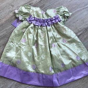 Purple and Green Pastel Easter Dress